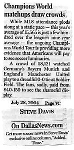 Image Source: a Steve Davis article on page 7C of the July 28,2004 issue of The Dallas Morning News.