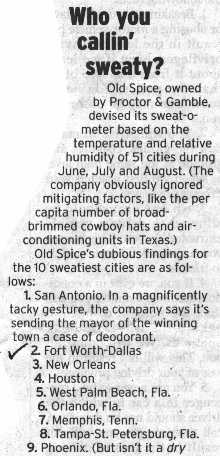 Source:   Fort Worth Star-Telegram, June 29, 2002  page F1