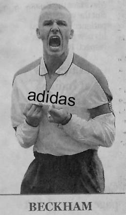 Image Credit: OK, I added the "adidas" logo. Originally it's from a Dallas Morning News piece "It's Beckham's Galaxy" in the January 12, 2007 issue, page 2.