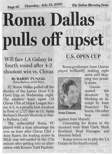 Image Credit:  The Dallas Morning News, July 13, 2006 edition, page 8c, from article by Barry Punzal of The Santa Barbara News Press.