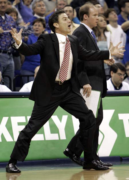 Coach Rick Pitino, Head Coach of the Louisville Cardinals, Photo Credit:  University of Louisville athletics web site