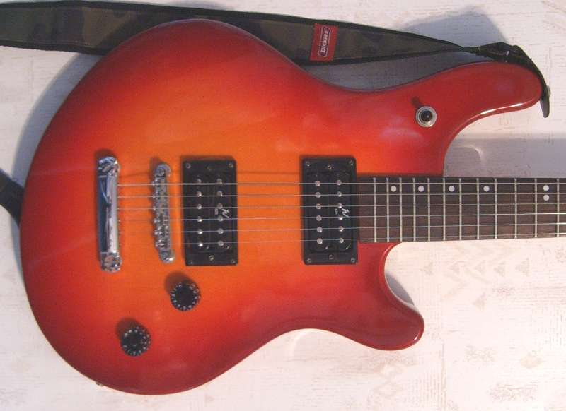 Washburn Maverick Series model BT-2 with cherryburst finish and Washburn 621 & 623 humbucker pickups