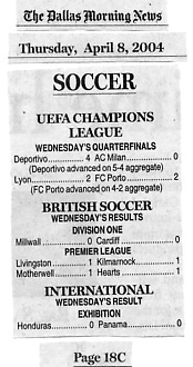 The last line says it all...0-0 in an exhibition match. Excuses can be made for the rest of the scores.
