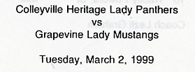 High School Soccer:  Colleyville Heritage Lady Panthers vs. Grapevine, TX High School Lady Muchstangs
